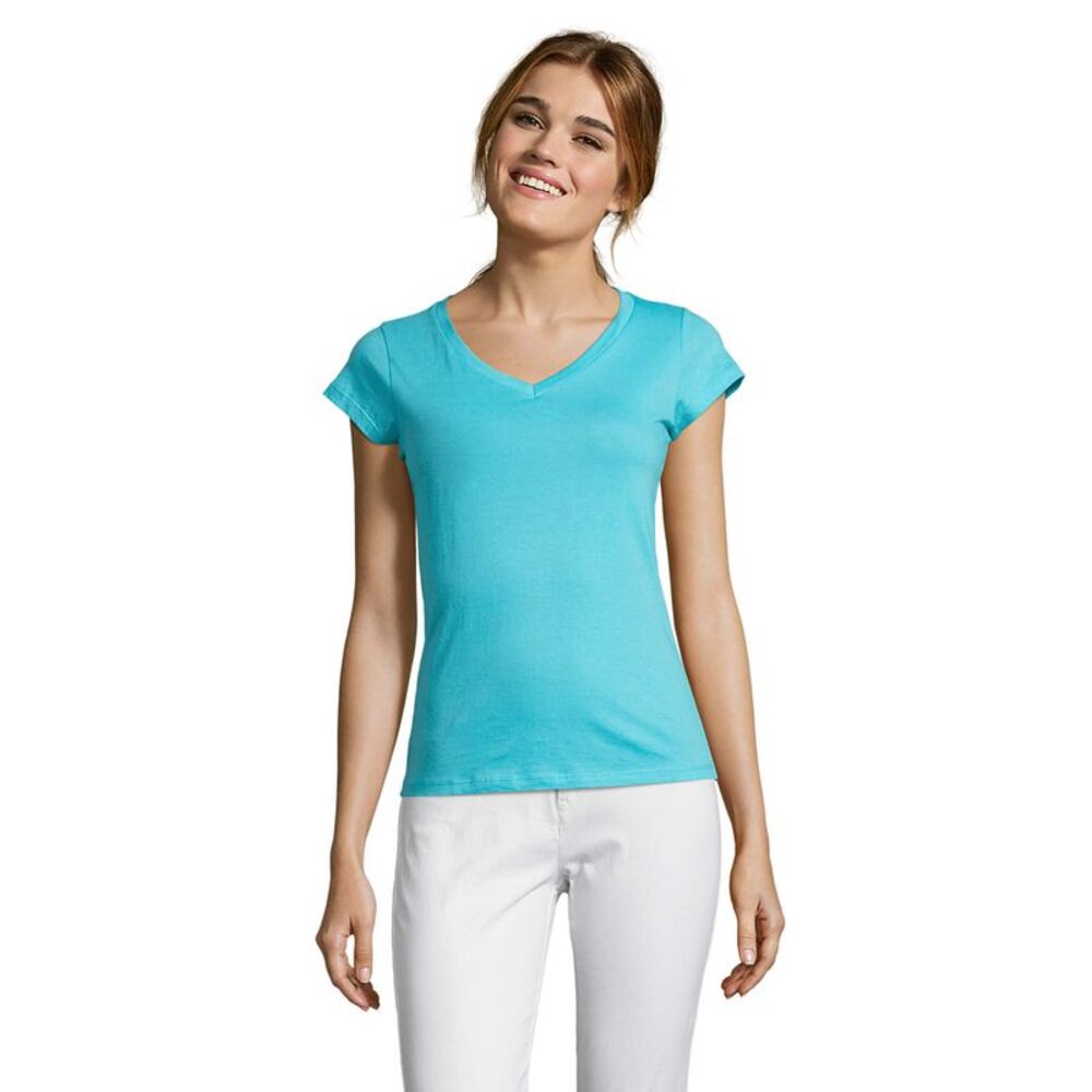 SOLS Womens/Ladies Moon V Neck / Atoll Blue